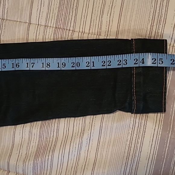 True Religion Mens Medium Dark Blue Denim World Tour Trucker Jacket Streetwear - Picture 14 of 16